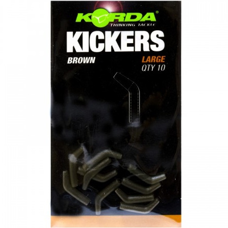 Лентяйка "KORDA" "Kickers Brown Large" для крючка №2-4 (уп. 10 шт.) KICK06