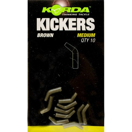 Лентяйка "KORDA" "Kickers Brown Medium" для крючка №6-8 (уп. 10 шт.) KICK05
