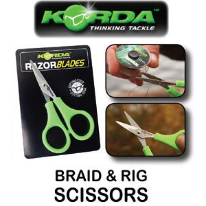 Ножницы для плетеных шнуров "KORDA" "Razor Blades" KRZB